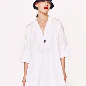 Zara Basic Collection Fall 2017 Poplin Shirt Dress